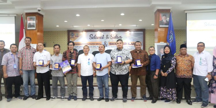 FISIP UMSU Teken MoU dengan 5 Media Online dan Gelar Seminar Ilmiah