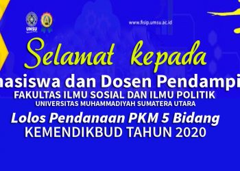 Di Tengah Pandemi Covid, 6 Mahasiswa FISIP UMSU Lolos PKM Tingkat Nasional