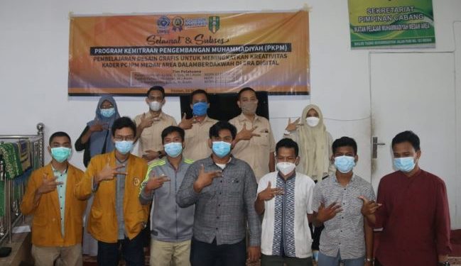 Tingkatkan Kreativitas Dakwah, 3 Dosen Ilmu Komunikasi FISIP UMSU Latih Kader IPM Buat Desain Grafis